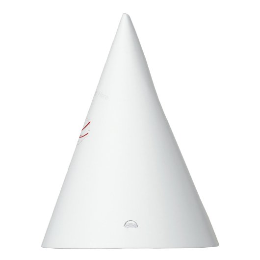 Een levendig rood en zwart bloemontwerp met in feesthoedjes (Rechts)