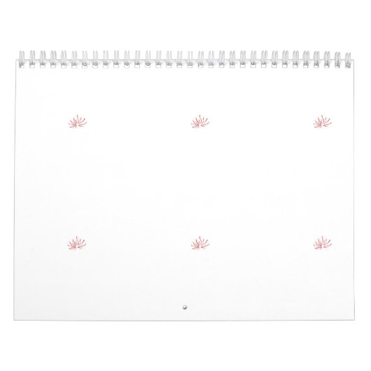 Een levendig rood en zwart bloemontwerp met in kalender (Hoes)