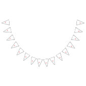 Een levendig rood grafisch ontwerp met gewaagde, a vlaggetjes (Alle)