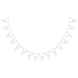 Een levendig rood grafisch ontwerp met gewaagde, a vlaggetjes