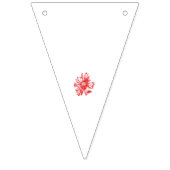 Een levendig rood grafisch ontwerp met gewaagde, a vlaggetjes (Derde vlag)