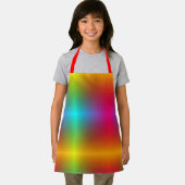 Een levendig schort met een regenbooggradiëntpatro (Insitu)