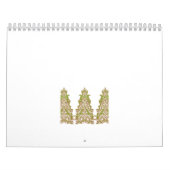 Een levendig, symmetrisch bloemontwerp met int kalender (Hoes)