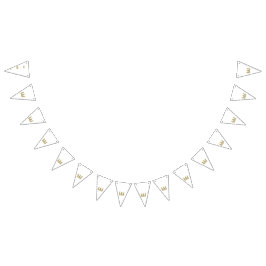 Een levendig, symmetrisch bloemontwerp met int vlaggetjes