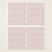 Een levendig tapijt met een ingewikkelde geometris visitekaartje (Voorkant /achterkant)