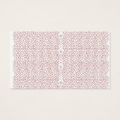 Een levendig tapijt met een ingewikkelde geometris visitekaartje (Achterkant)