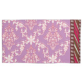 Een levendig textielontwerp met een ingewikkeld pa kussensloop (Voorkant-Links)