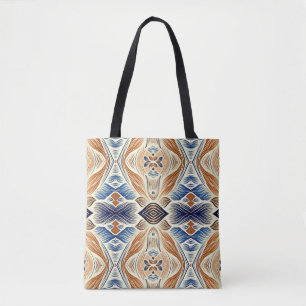 Een levendig trendy meerkleurig naadloos patroon b tote bag