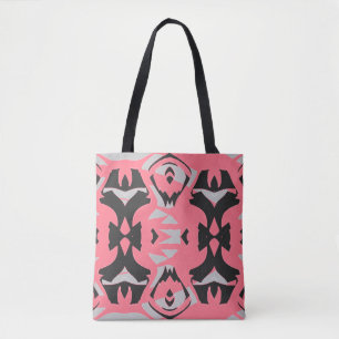 Een levendig trendy multiple color klassiek ontwer tote bag