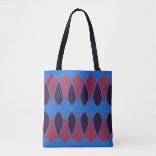 Een levendig trendy multiple color klassiek ontwer tote bag