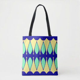 Een levendig trendy multiple color klassiek ontwer tote bag