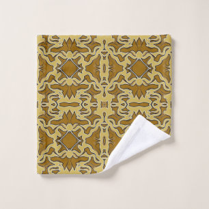 Een levendig, veelkleurig printpatroonontwerp bad handdoek