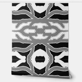 Een levendig wit & zwart "Ratti_Creative_Arts"  Behang