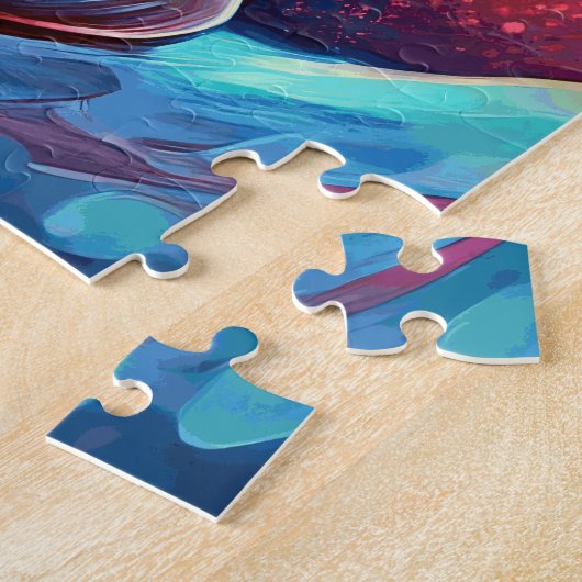 Een levendige afsluiting legpuzzel (Zijkant)