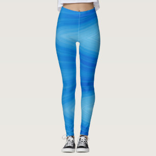 Een levendige blauwe kleur "Ratti_Creative_Arts" Leggings