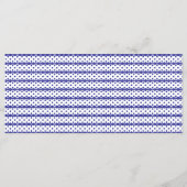 Een levendige blauwe lucht met verspreide witte wo menu (Achterkant)