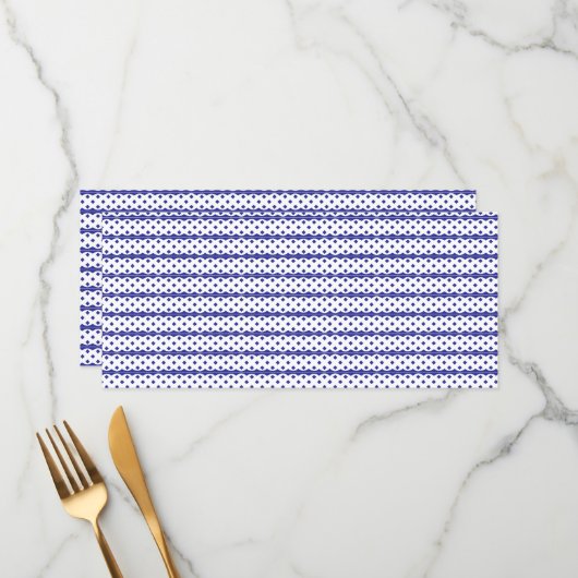 Een levendige blauwe lucht met verspreide witte wo menu (Voorkant / Achterkant in situ)