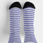 Een levendige blauwe lucht met verspreide witte wo sokken (Top)