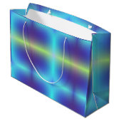 Een levendige cadeautas met een blauwe (Achterkant Gekanteld)