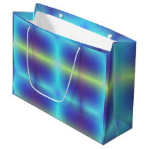 Een levendige cadeautas met een blauwe