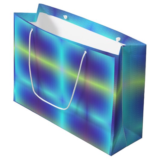 Een levendige cadeautas met een blauwe (Voorkant Gekanteld)