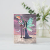 Een levendige droom fee en Dragon Briefkaart (Staand voorkant)
