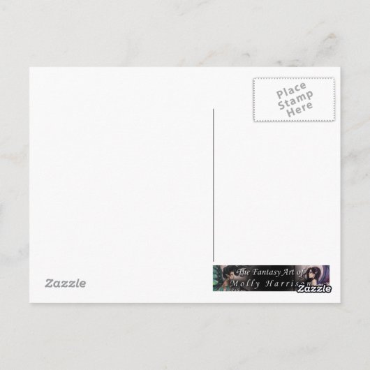 Een levendige droom fee en Dragon Briefkaart (Achterkant)