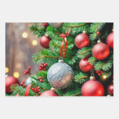 Een levendige en grillige kerstboom inpakpapier vel (Voorkant 2)