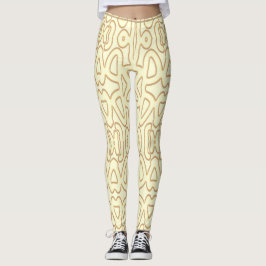 Een levendige gele kleur "Ratti_Creative_Arts" Leggings