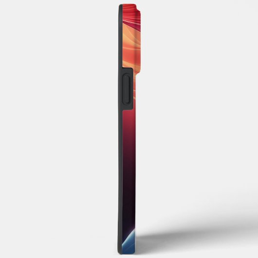 Een levendige gradiëntgolf Case-Mate iPhone case (Achterkant / Rechts)