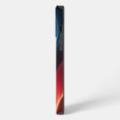 Een levendige gradiëntgolf iPhone hoesje (Linkerkant)