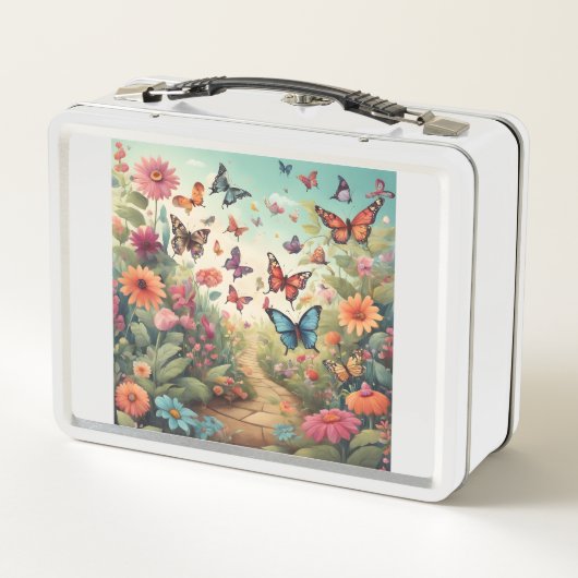 Een levendige grillige vlinder (Achterkant)