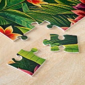 Een levendige haan voor kinderen legpuzzel (Zijkant)