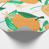 Een levendige harmonie van jazz en Sinaasappel Cadeaupapier (Hoek)