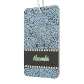 Een levendige Jaguar versierd met unieke dierenpri Luchtverfrisser (Links)