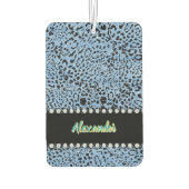 Een levendige Jaguar versierd met unieke dierenpri Luchtverfrisser (Achterkant)