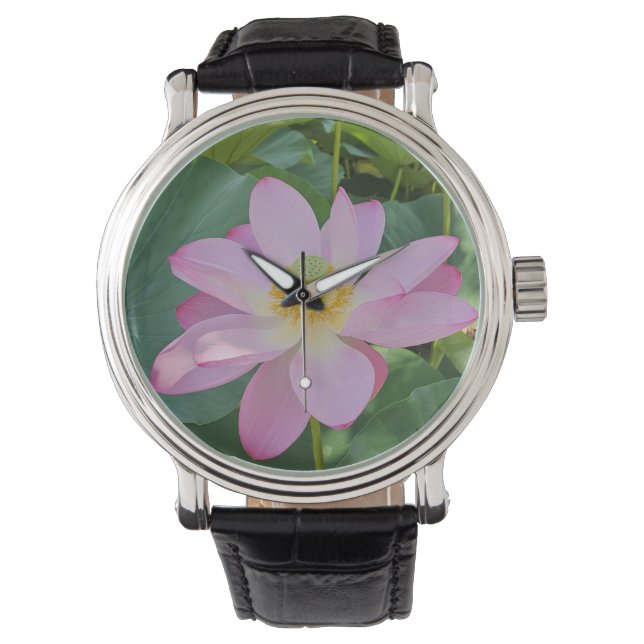 Een levendige lotusbloem horloge (Voorkant)