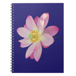 Een levendige lotusbloem notitieboek