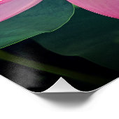 Een levendige lotusbloem perfect poster (Hoek)