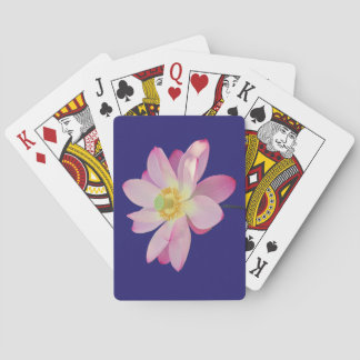 Een levendige lotusbloem pokerkaarten