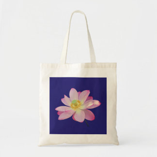 Een levendige lotusbloem tote bag