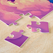 Een levendige mandala en lotusbloem legpuzzel (Zijkant)