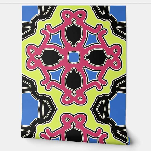 Een levendige multikleur "Ratti_Creative_Arts" beh Behang (Afrollen)