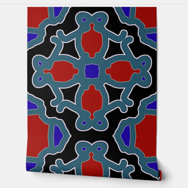 Een levendige multikleur "Ratti_Creative_Arts" beh Behang (Afrollen)