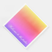 Een levendige pastel servet (Hoek)