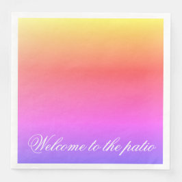 Een levendige pastel servet