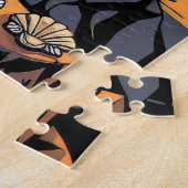 Een levendige reiger voor kinderen legpuzzel (Zijkant)