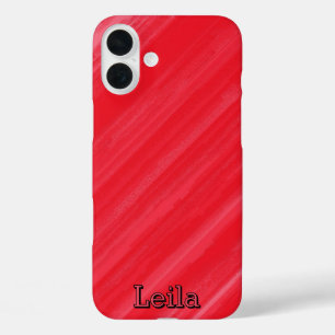 Een levendige rode iPhone 16 plus hoesje