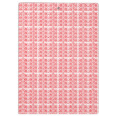 Een levendige rode roos met dauwdruppels die zacht klembord (Achterkant)