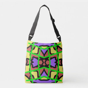 Een levendige trendy multicolor klassieke patroon crossbody tas